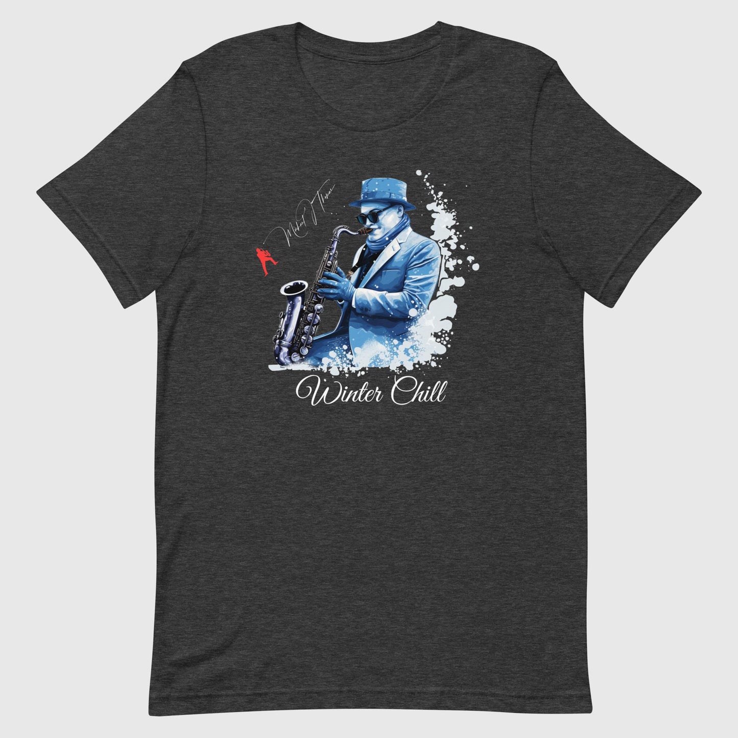 Dark Grey Heather WINTER CHILL UNISEX T-SHIRT