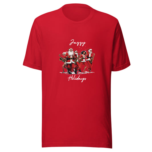 Santa Band Jazzy Holidays Unisex t-shirt