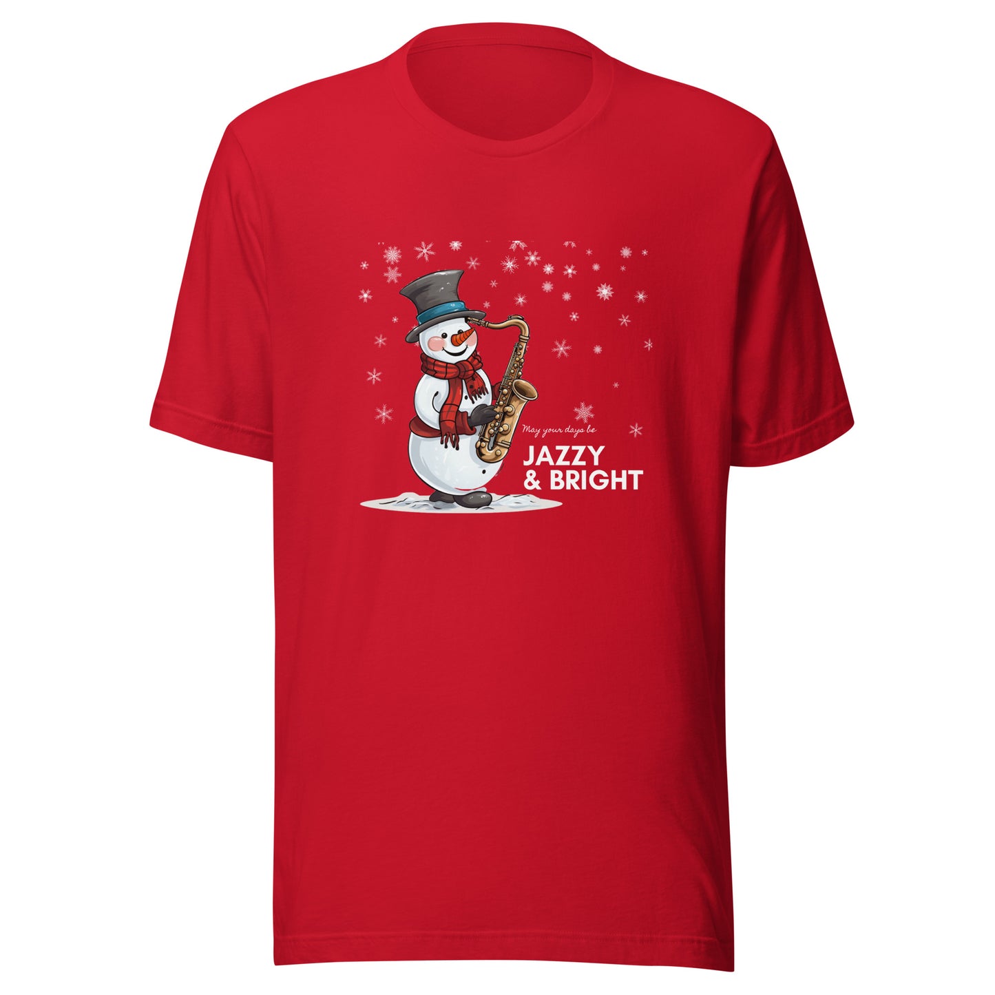 Snowman Jazzy & Bright Unisex t-shirt