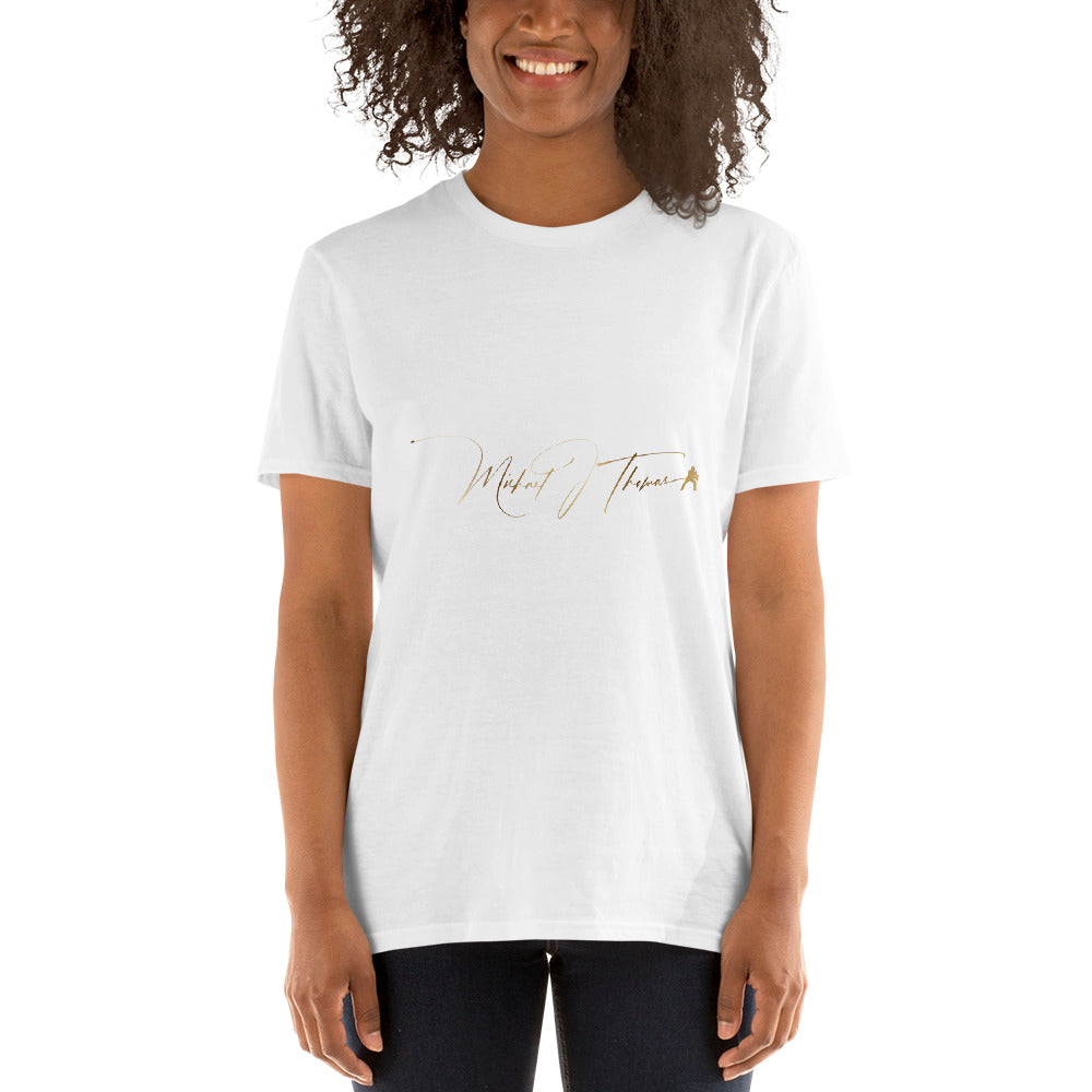 Michael J Thomas Gold Signature Short-Sleeve Unisex T-Shirt (Available In More Colors)