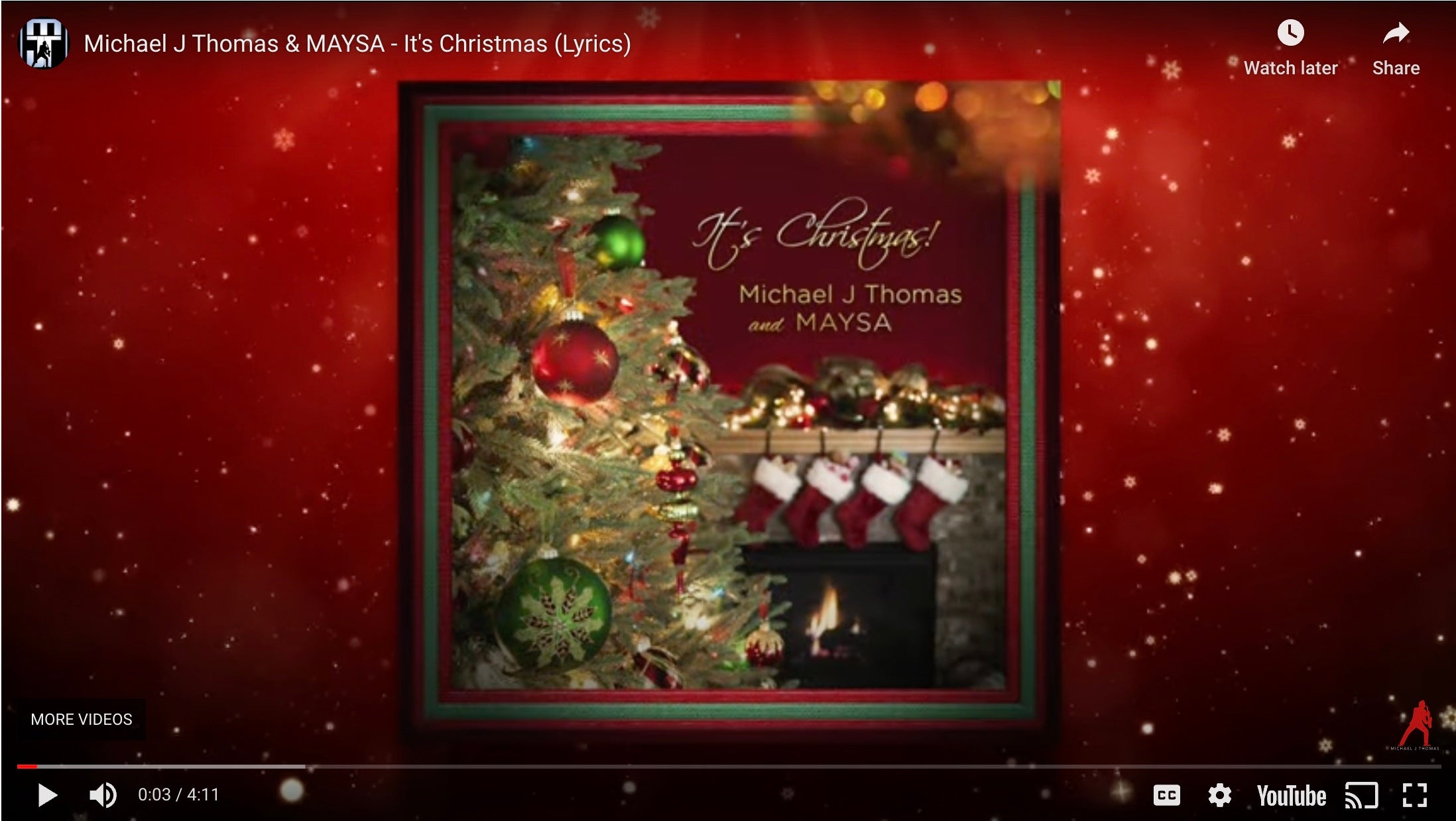 Load video: Michael J Thomas &amp; MAYSA - It&#39;s Christmas