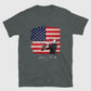MJT SIGNATURE UNISEX T-SHIRT - USA FLAG (Dark Heather)