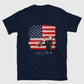 MJT SIGNATURE UNISEX T-SHIRT - USA FLAG (Navy)