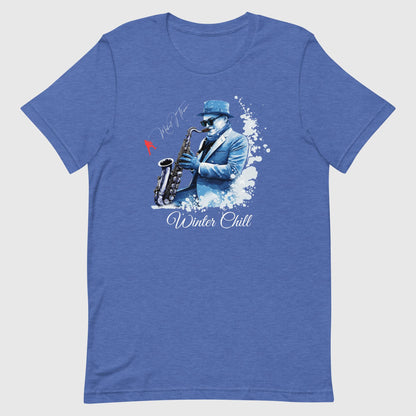 Heather True Royal WINTER CHILL UNISEX T-SHIRT