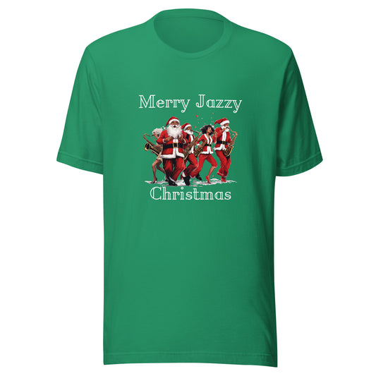 Santa Band Merry Jazzy Christmas Unisex t-shirt