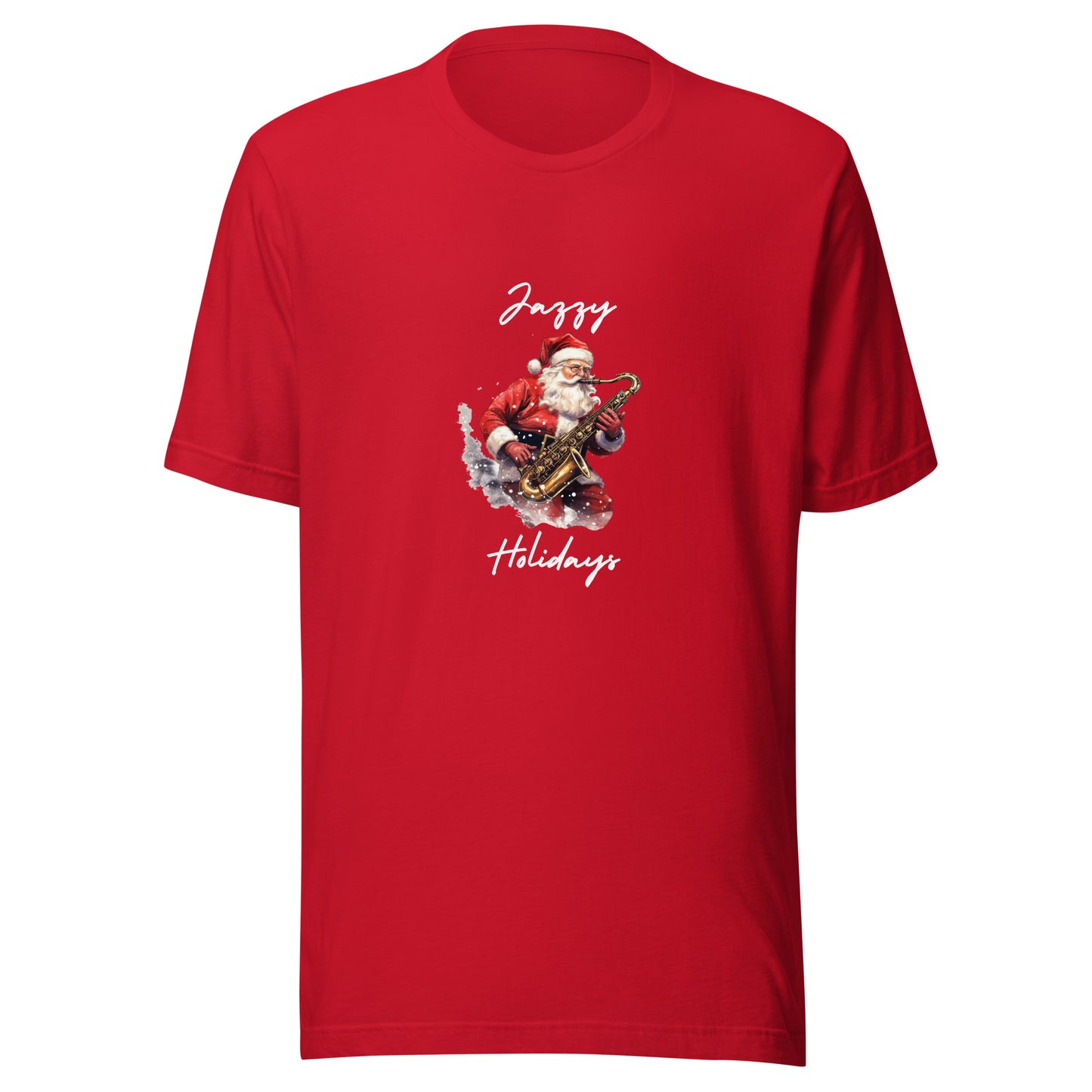 Santa Jazzy Holidays Unisex t-shirt
