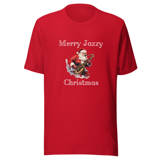 Santa Merry Jazzy Christmas Unisex t-shirt