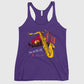 SAX AND THE CITY WOMEN'S RACERBACK TANK (Purple Rush)